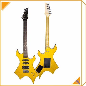 gold electric guitar maple neck composite electric guitars