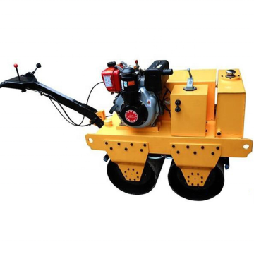 walk behind two drums roller compactor mini road roller for sale