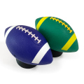 Logotipo personalizado de fútbol americano de goma verde azulado