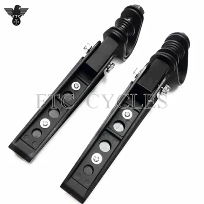 Black U-Clamp Foot Pegs for Davidson Bikes