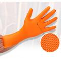 Gants d&#39;examen d&#39;orange nitrile avec FDA approuvé