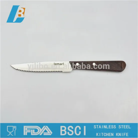 Soft touching handle stainless steel steak knife