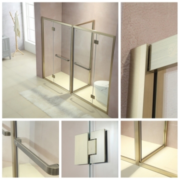 Sliding Tempered Glass Door Panel Shower Enclosure