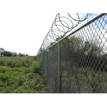 Galvanized Then PVC Coated Chain Link Fence