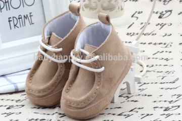 2017 new design wholesale leather baby shoes kids boots