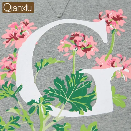 Qianxiu Brand Hoodie Printed Cotton Men Nightgown