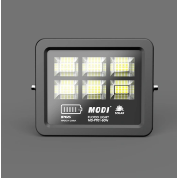 Solar floodlight with wide illumination range