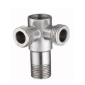 Hot selling 2 outlet 3 way angle cock valve toilet bathroom valve angle