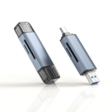 Hochgeschwindigkeits -Mini -Micro -USB -Speicher USB3.0/Typ C+SD+TF -Kartenleser -Hub -Hub -Adapter