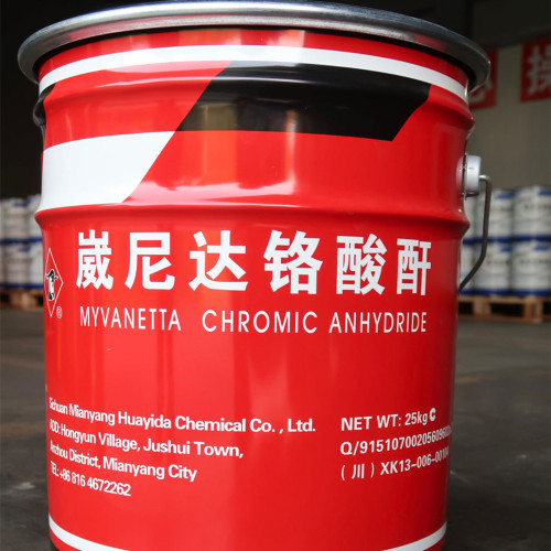 High-End Plating Crystal Chromic Acid Chemical preparations Crystalline chromic acid catalyst Manufactory