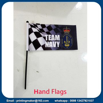 Custom Hand Flags with Plastic Pole