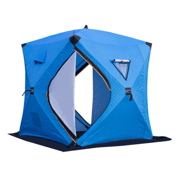 Portable 3-4 Person Ice Fishing Shelter Tent: Easy Setup, Waterproof Design for Winter Camping and Fishing