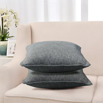 Japan Style Invisible Zipper Luxury Gray Cushions for Home Decor