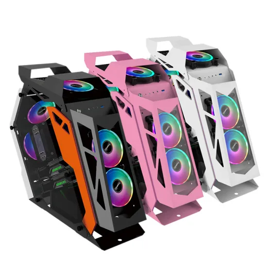 JX 2023 New Design MATX Full Tower PC Case - Transparent