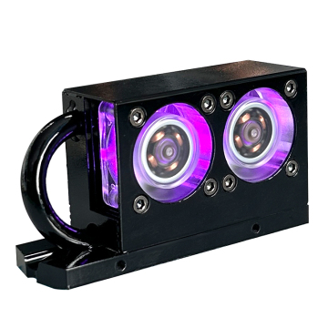 Solid-State Heat Sink with Dual Fan and Copper Tube for SSD Cooling