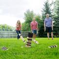 Kubb juego conjunto de madera al aire libre juego de césped