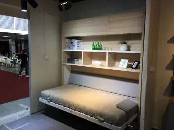 Murphy bed with desk and bookshelf