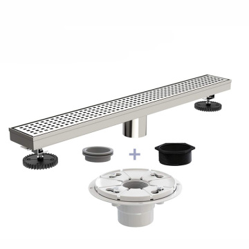 Jutye Shower Floor Drain with Tile Insert Cover for Bathroom