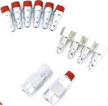 12pcs USA Typ Pneumatic Air Tool Tool Zubehör Kit: Schnellkoppler -Set