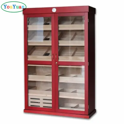 Spanish Cedar Wood Electric Cigar Humidors Cabinet for 4000 Cigars
