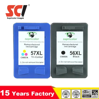 Remanufactured Ink Cartridge for HP C6656A/CC6657A/C6658A(HP 56/HP 57/HP 58))