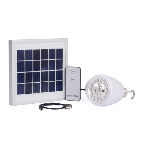 AC and Solar Battery Powered LED Rechargeable Emergency Light