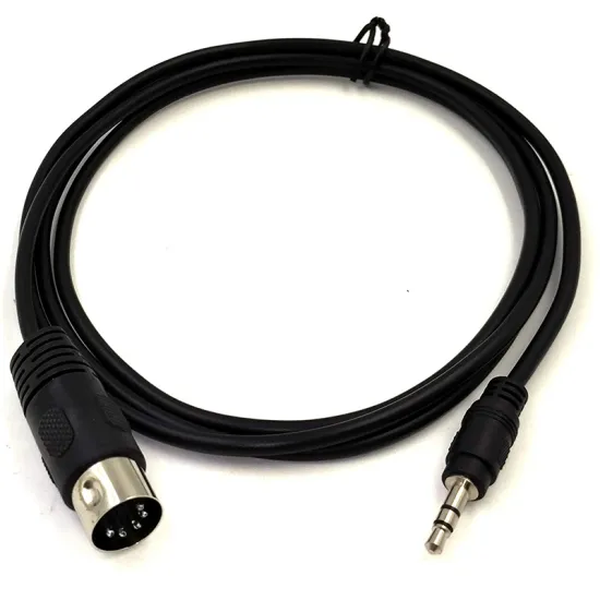 MiniDin Midi Plug To 3.5Mm transfer Audio Cable