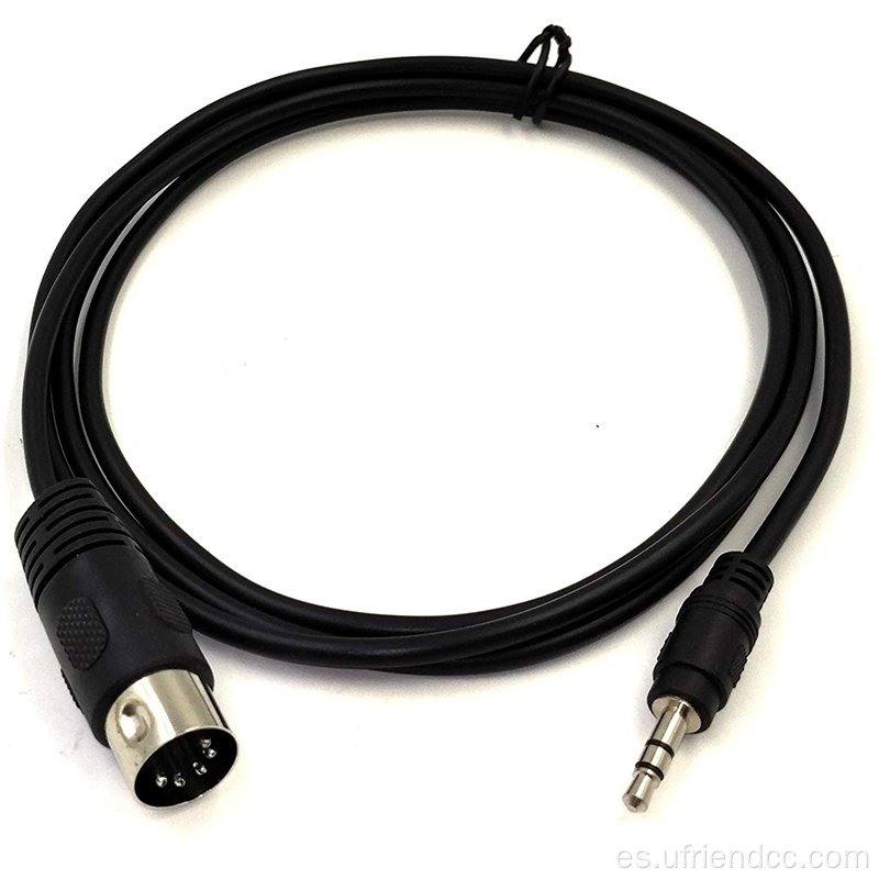 Minidin Midi Enchip al cable de audio de transferencia de 3.5 mm