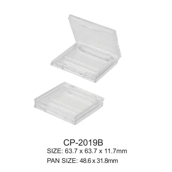 Square Plastic Compact Case for Eyeshadow CP-2019B