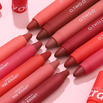 O.TWO.O 6-Color Velvet Matte Waterproof Lip Pencil Liner Set