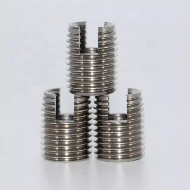 Stainless Steel M2 M3 M4 M5 M6 M8 Self-Tapping Slotted Thread Sleeve Screw Zinc Material Threaded Insert