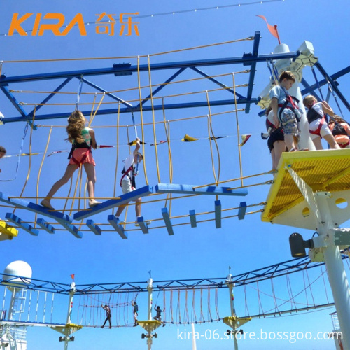 Outdoor Obstacle Adventure: Climbing Frame and High Rope Course for Sale