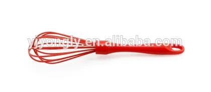 Silicone milk whisker egg whisker with plastic handle