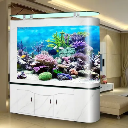 Large Acrylic Aquarium Fish Tank with Bottom Cabinet for Sale