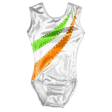 2014 Competition Gymnastics Leotards with Crystal Rhinestone