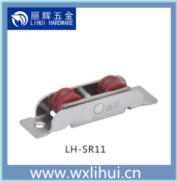 plastic roller u groove type window roller adjustable double nylon sliding wheel steel frame chrome plated upvc window roller