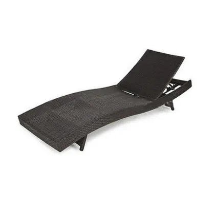 Stackable Brown Outdoor Sun Loungers for Weather-Free Comfort