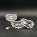 Nieuwe aankomst Clear Heart Shape Glass Jewelry Box