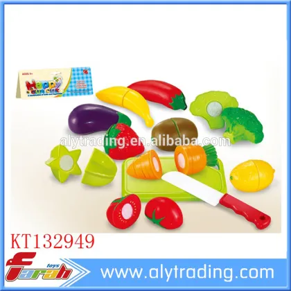 Modern kitchen toy wooden fruit cutting toys