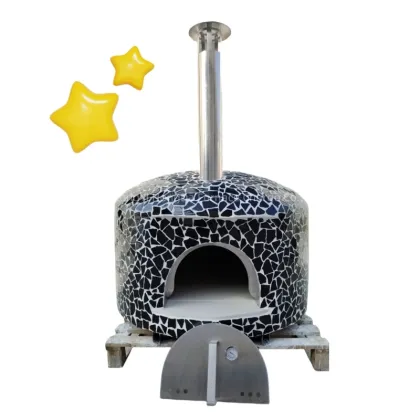 Pizza Trailer Brick Oven Double Decker Mini-Size Kamado Commercial Pizza Oven