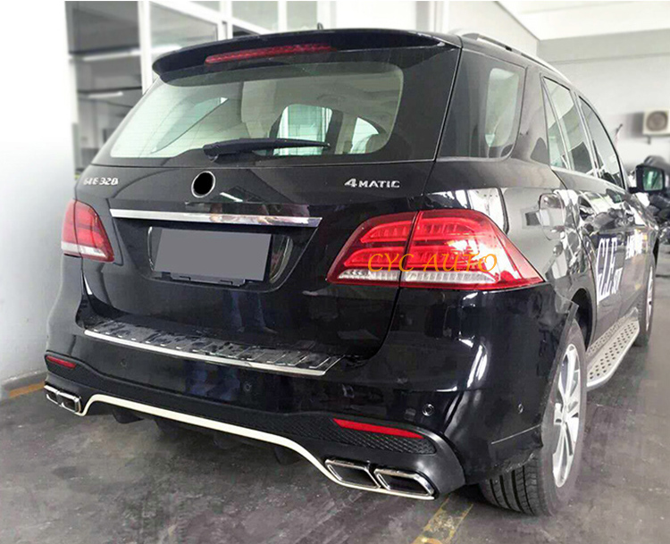 Gle63 Style Rear Diffuser And Bumper Kit For Mercedes Benz Gle Class ...
