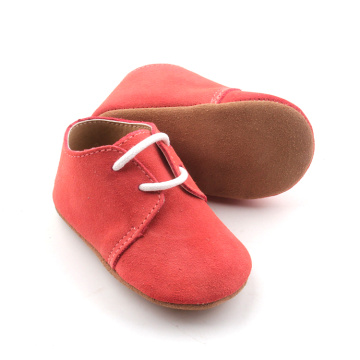 Zapatos de bebé baratos de suela suave Oxford de cuero genuino