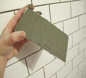 Tiles glue grey