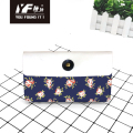 Kustom Flower Ocean Style Pu Leather Handbag Tas Kosmetik Kotak Pensil &amp; Tas Kantong Multifungsi