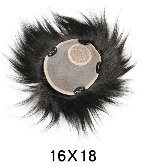 High-quality All Hand-made Human Hair Toupee for Men
