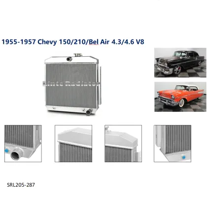 LINTE ALL Aluminum Radiator for 1955-1957 Chevy 150/210/Bel Air 4.3/4.6 V8