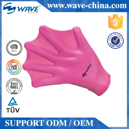 Silicone Training Paddles Swimming Hand Fins Waterproof Swim Glove