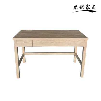Minimalist Light‑Oak Solid Wood Office Writing Desk
