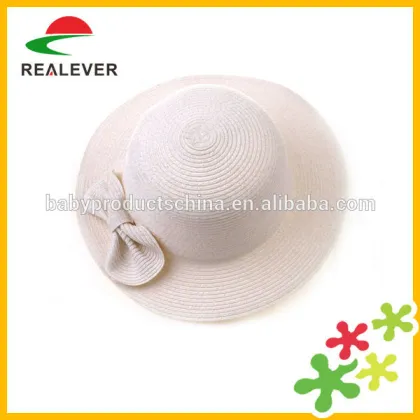 Children Wheat Straw Fedora Hats Kids/cheap child summer hat