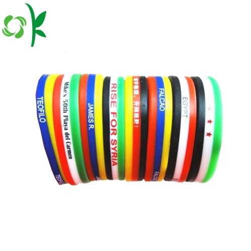 Promosi Kustom Merek Fashion Sport Gelang Silikon